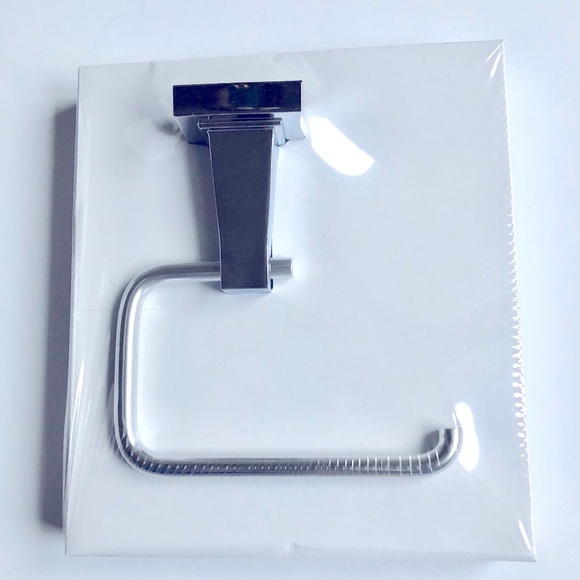 NEW Toilet Paper Holder Polished Chrome Finish Wall Mount Single Post #0105752 - Picture 4 of 9